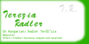 terezia radler business card